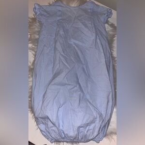 Dainty sailboat & ship embroidered NB boy gown